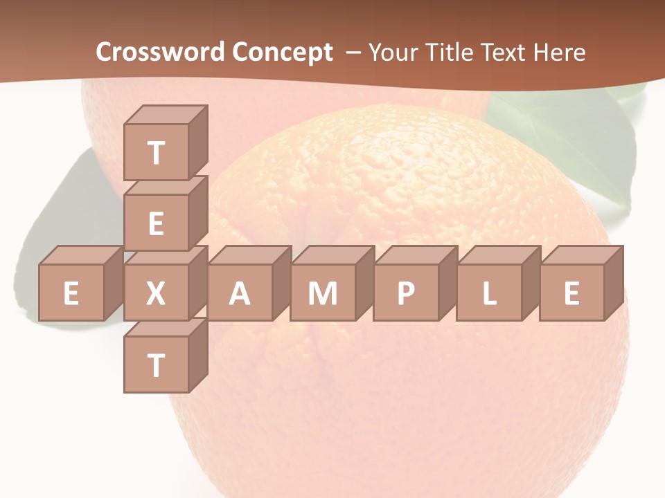 Fresh Isolated Orange PowerPoint Template