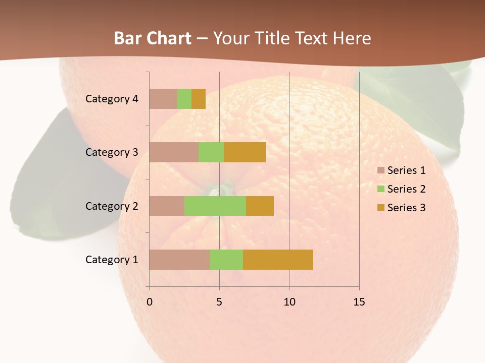 Fresh Isolated Orange PowerPoint Template