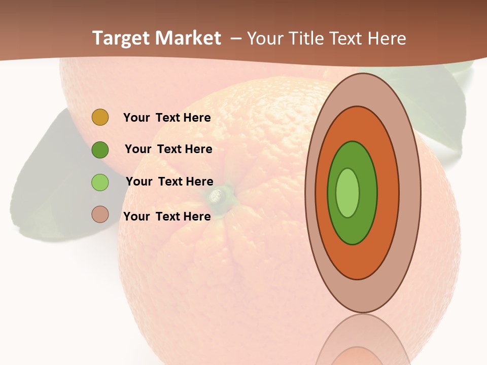 Fresh Isolated Orange PowerPoint Template