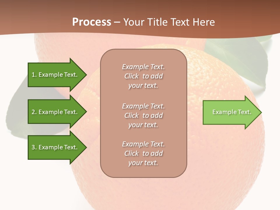 Fresh Isolated Orange PowerPoint Template