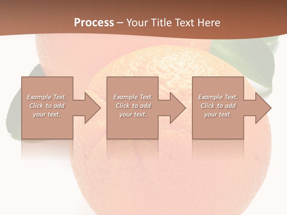 Fresh Isolated Orange PowerPoint Template