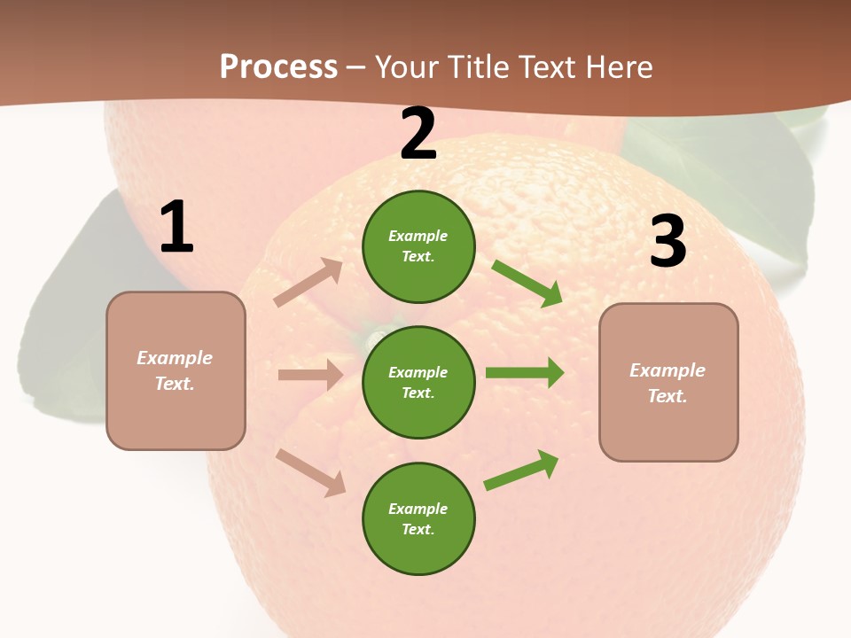 Fresh Isolated Orange PowerPoint Template