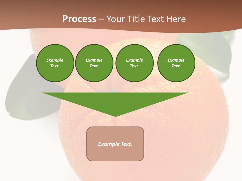 Fresh Isolated Orange PowerPoint Template