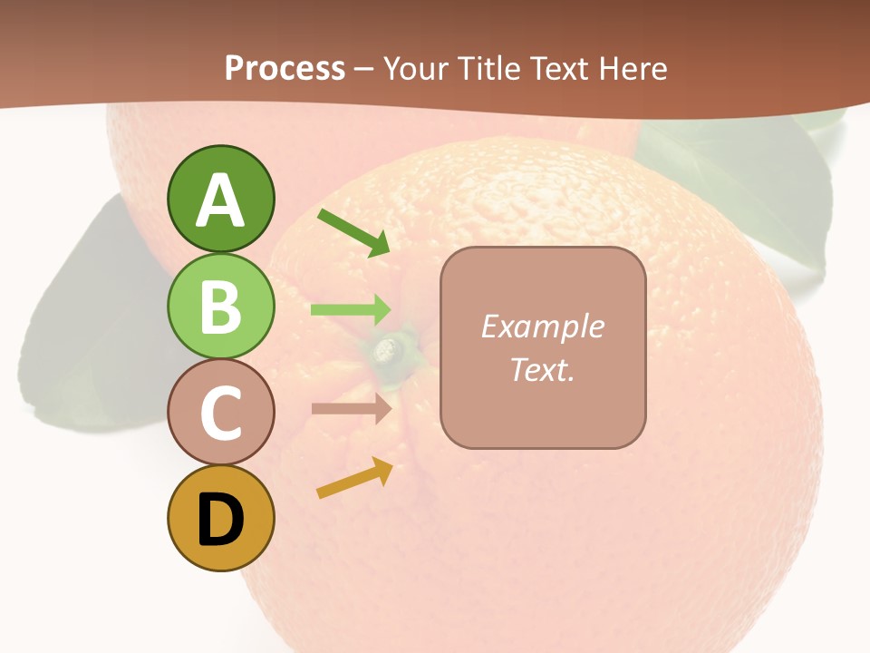 Fresh Isolated Orange PowerPoint Template