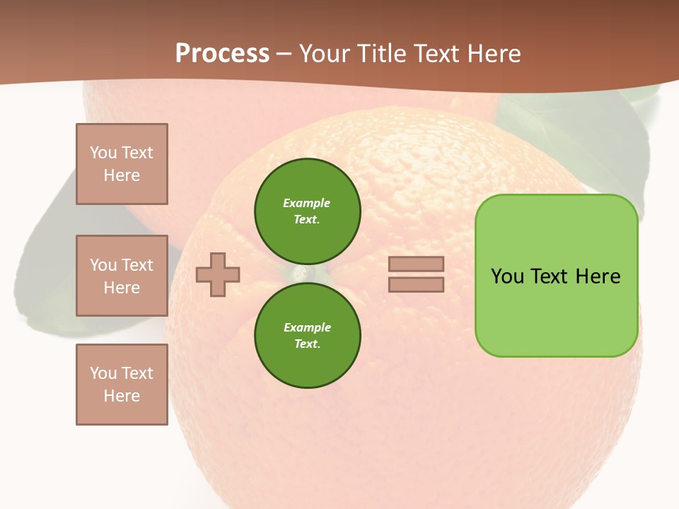 Fresh Isolated Orange PowerPoint Template