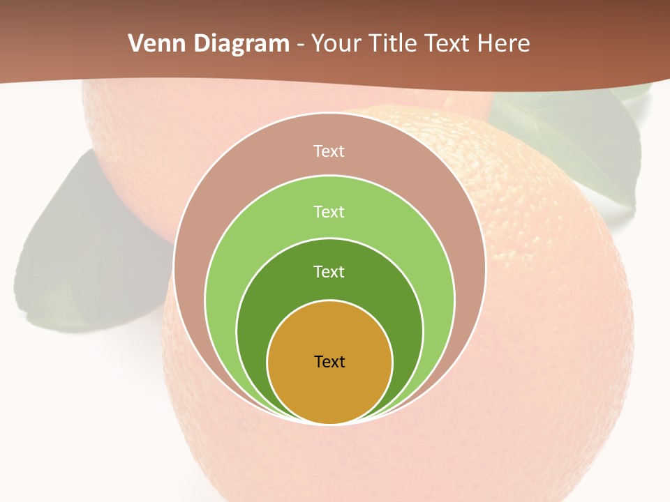Fresh Isolated Orange PowerPoint Template