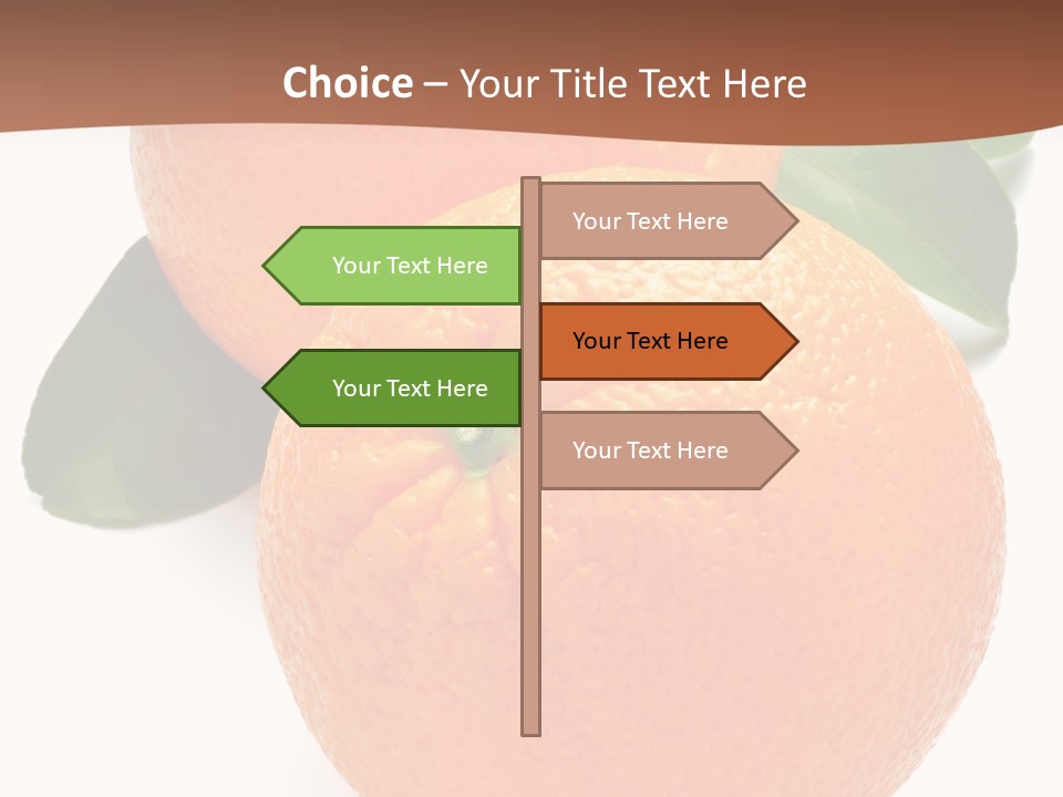 Fresh Isolated Orange PowerPoint Template