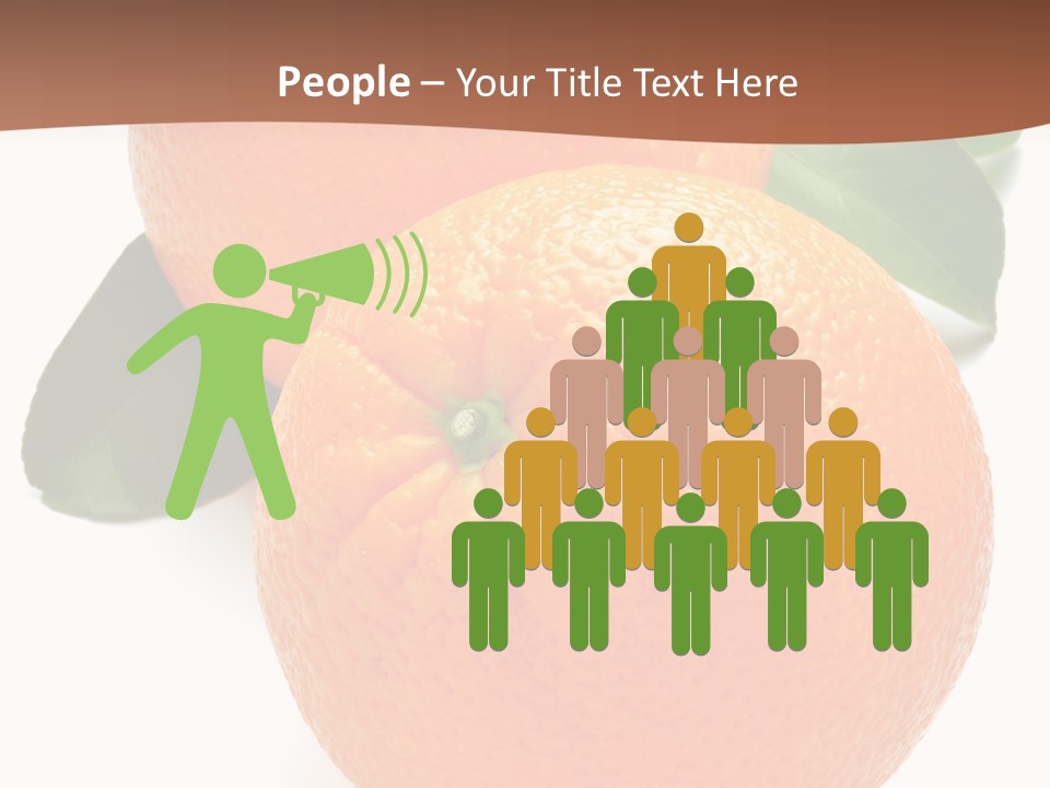 Fresh Isolated Orange PowerPoint Template