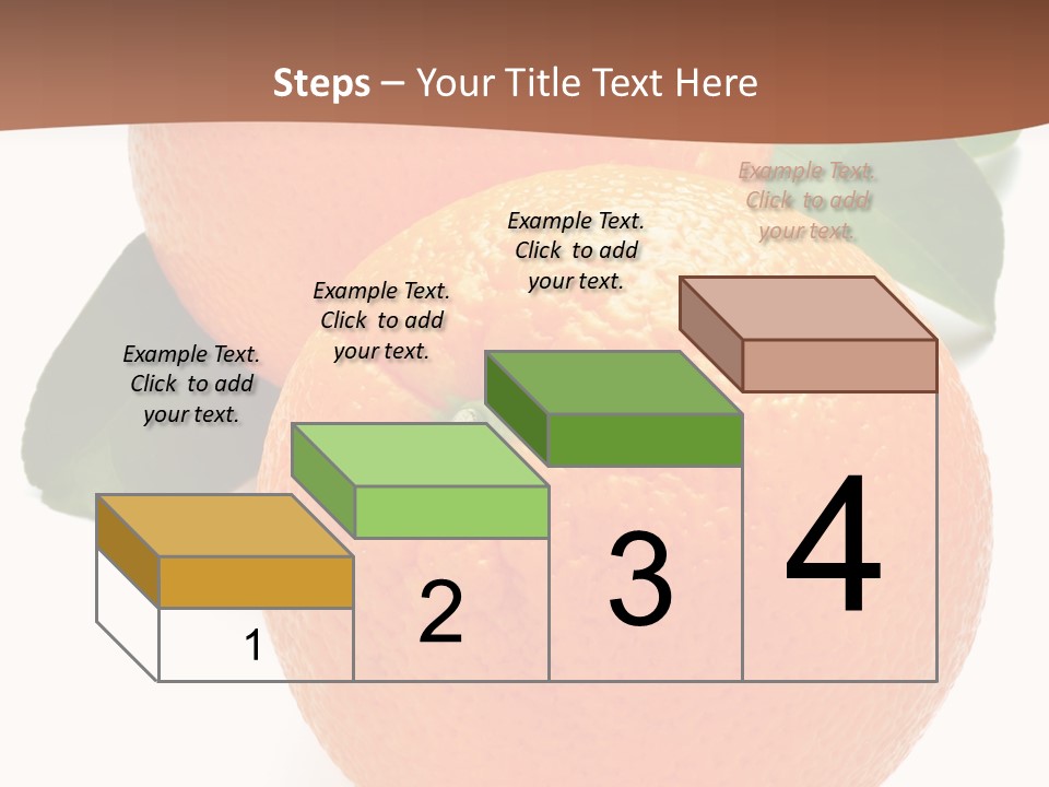 Fresh Isolated Orange PowerPoint Template