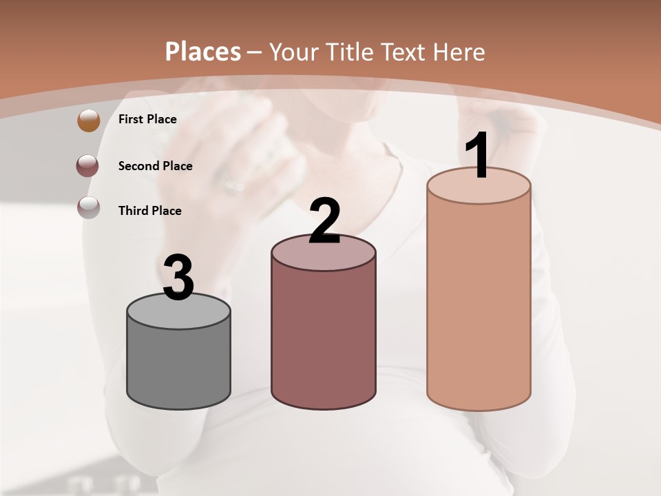 Kitchen Dieting Woman PowerPoint Template