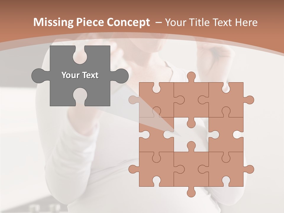 Kitchen Dieting Woman PowerPoint Template