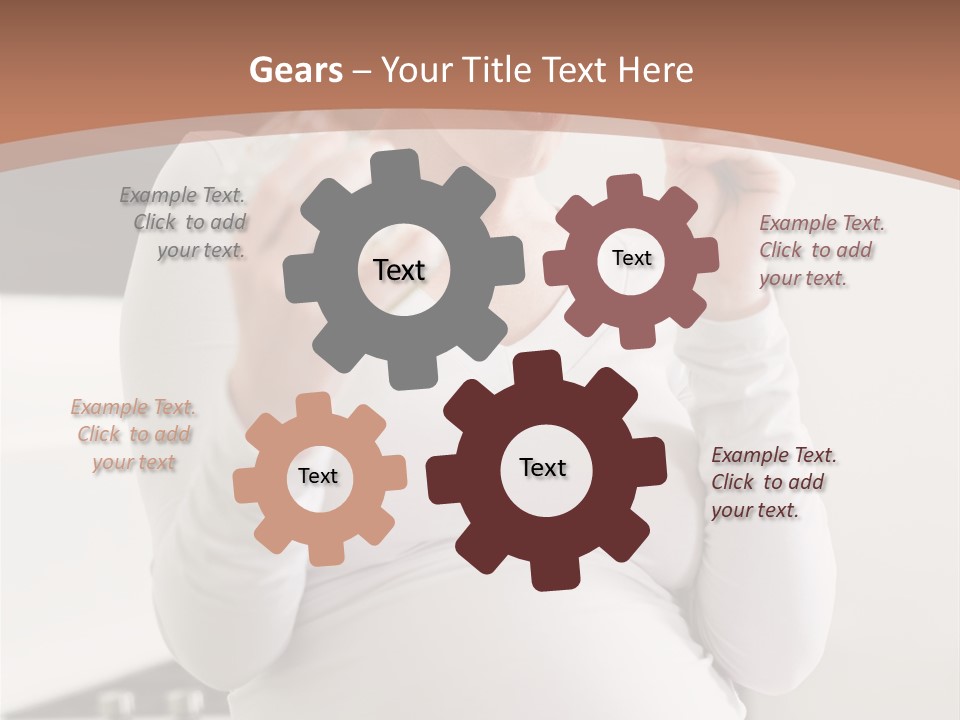 Kitchen Dieting Woman PowerPoint Template