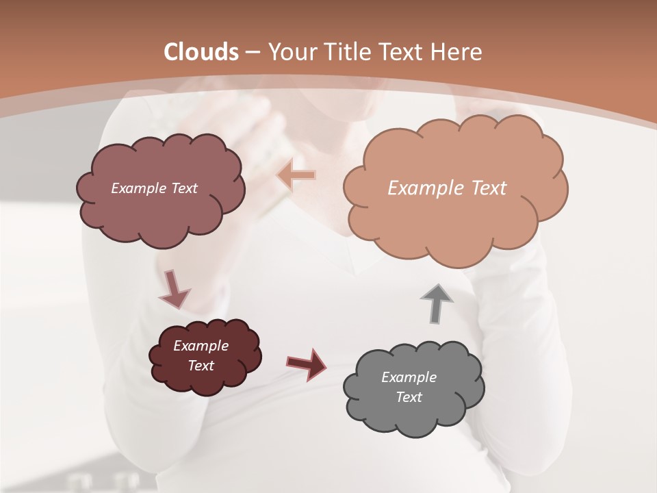 Kitchen Dieting Woman PowerPoint Template