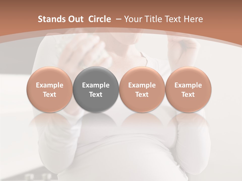 Kitchen Dieting Woman PowerPoint Template