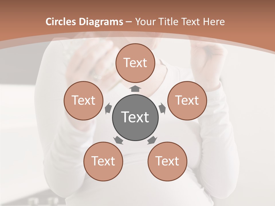 Kitchen Dieting Woman PowerPoint Template