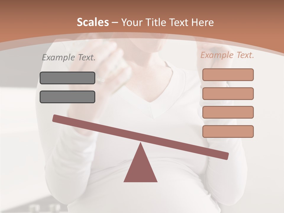 Kitchen Dieting Woman PowerPoint Template