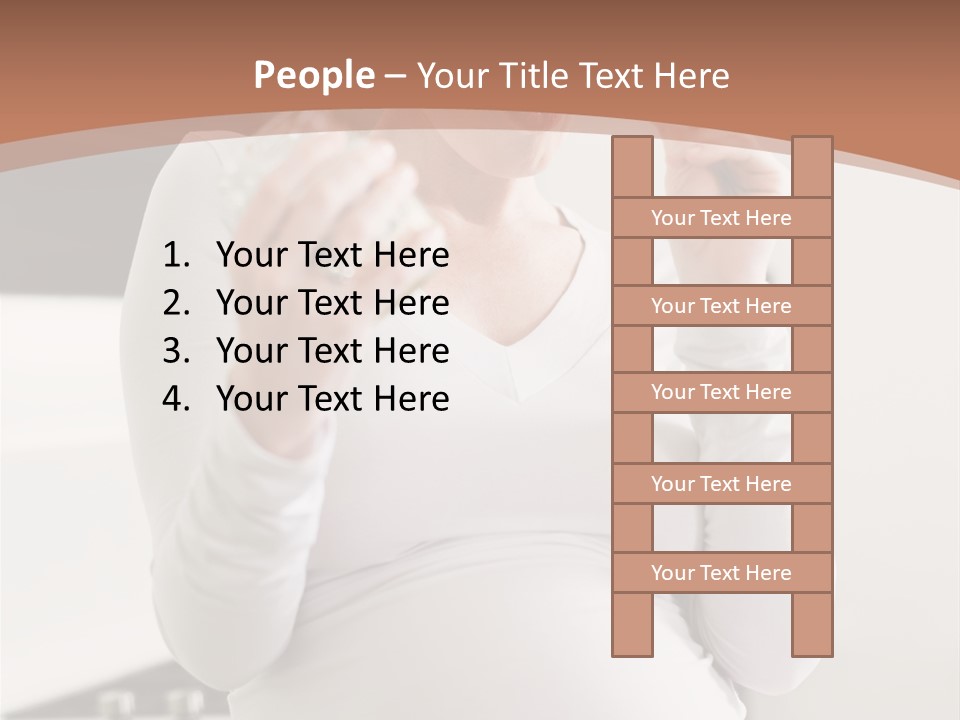 Kitchen Dieting Woman PowerPoint Template