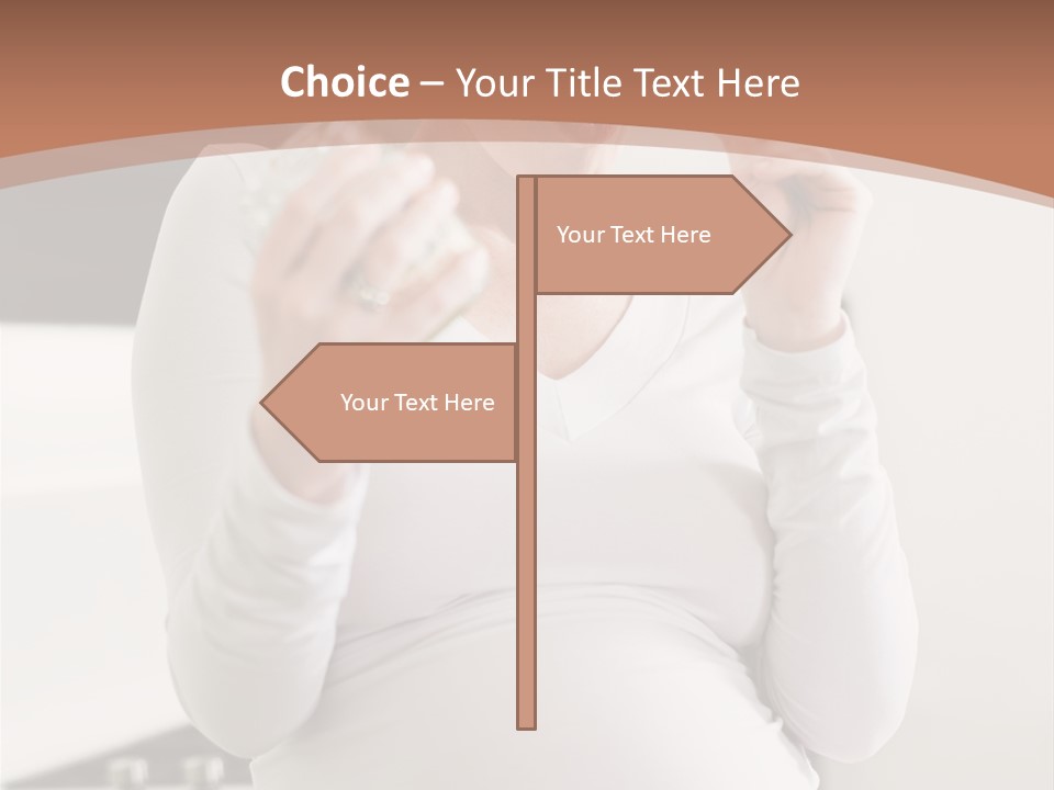 Kitchen Dieting Woman PowerPoint Template