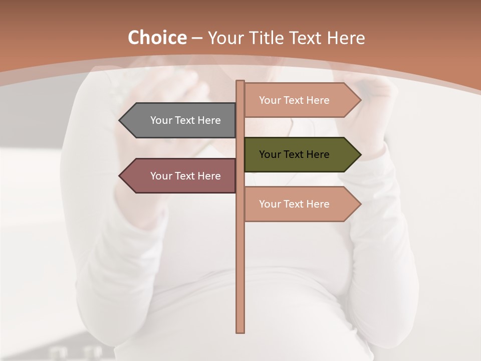 Kitchen Dieting Woman PowerPoint Template