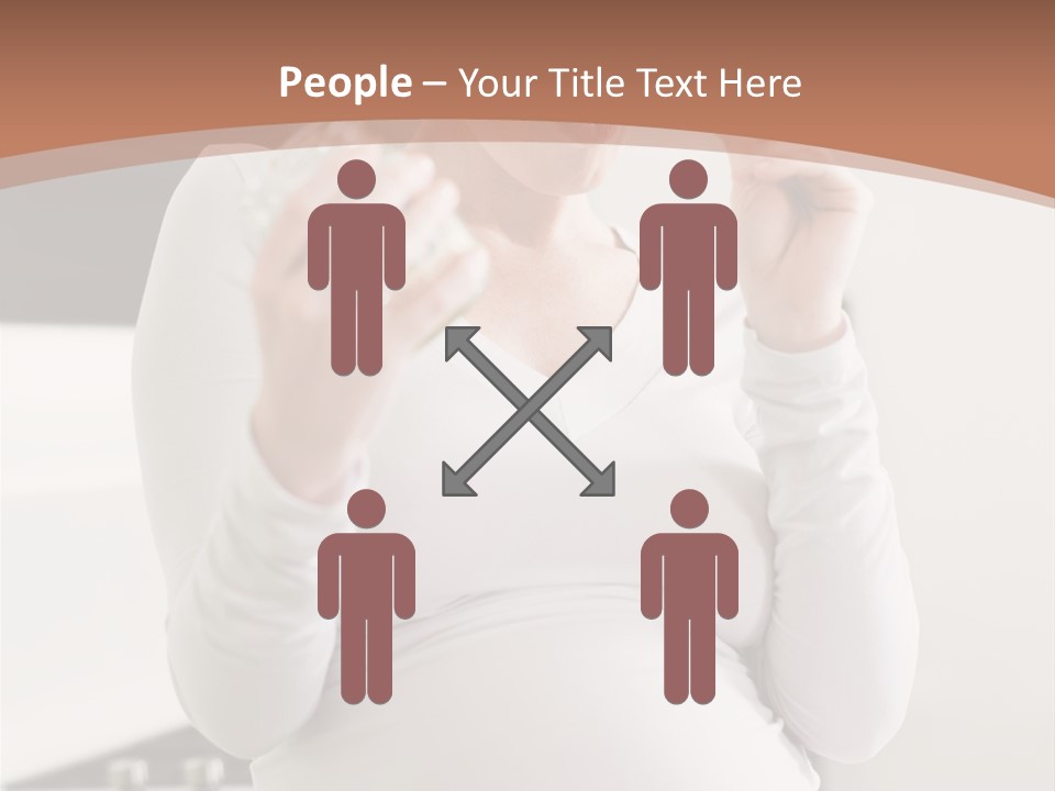 Kitchen Dieting Woman PowerPoint Template