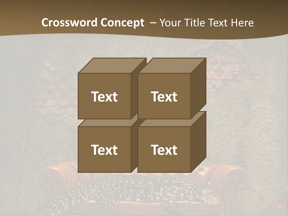 Scary Living Room Sleep PowerPoint Template