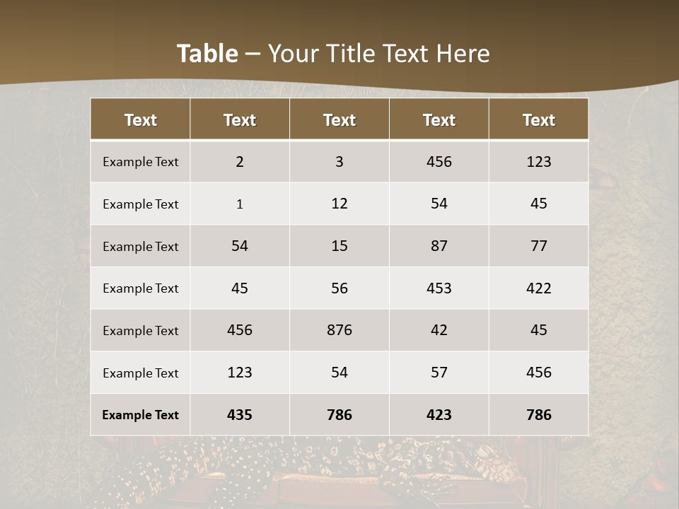 Scary Living Room Sleep PowerPoint Template