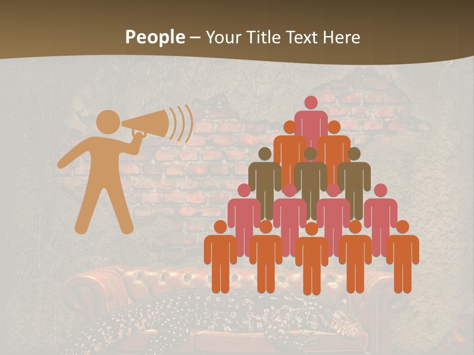 Scary Living Room Sleep PowerPoint Template