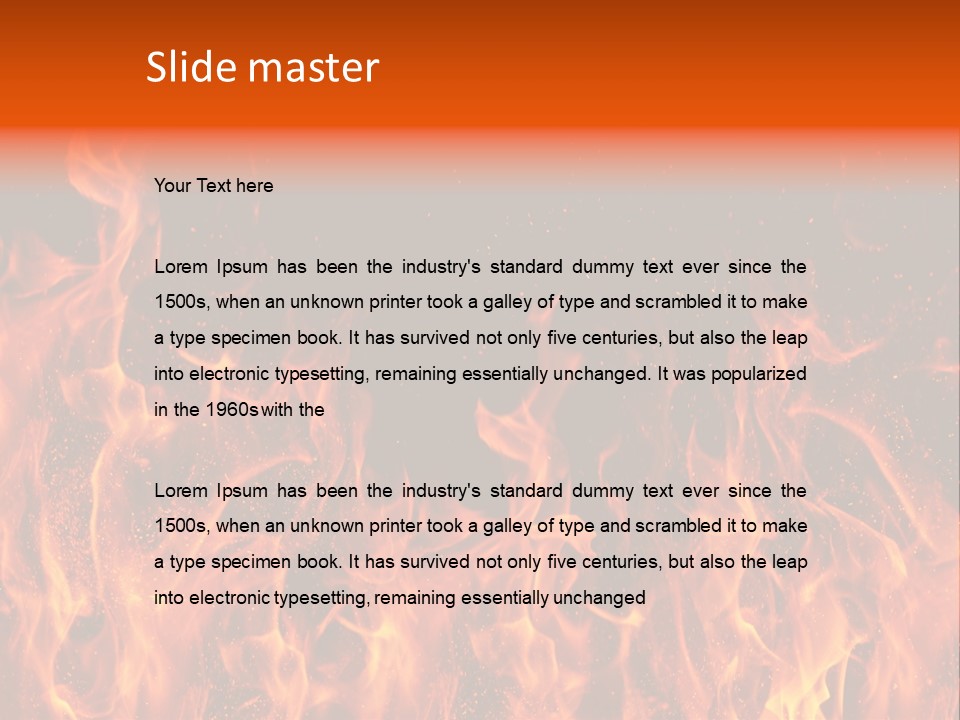 Light Wallpaper Dangerous PowerPoint Template