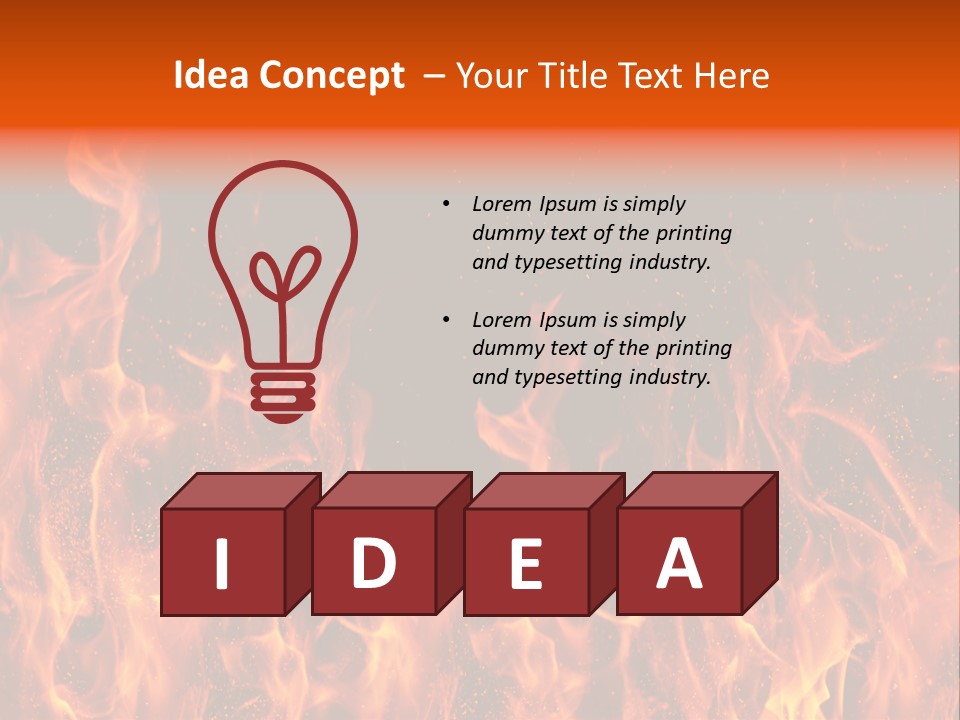 Light Wallpaper Dangerous PowerPoint Template