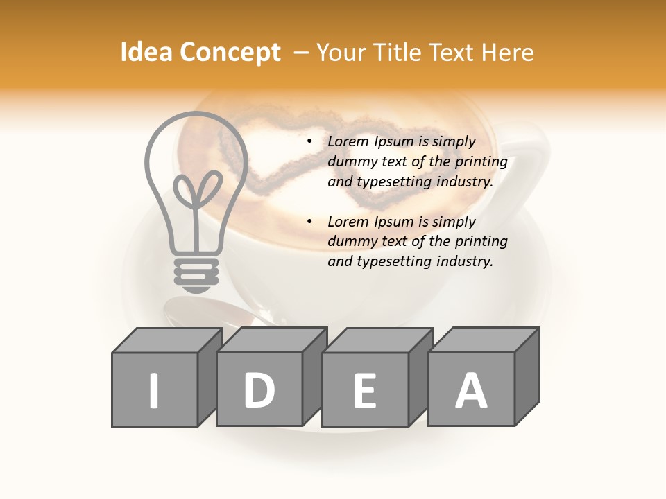 Espresso Fast Food Feed PowerPoint Template