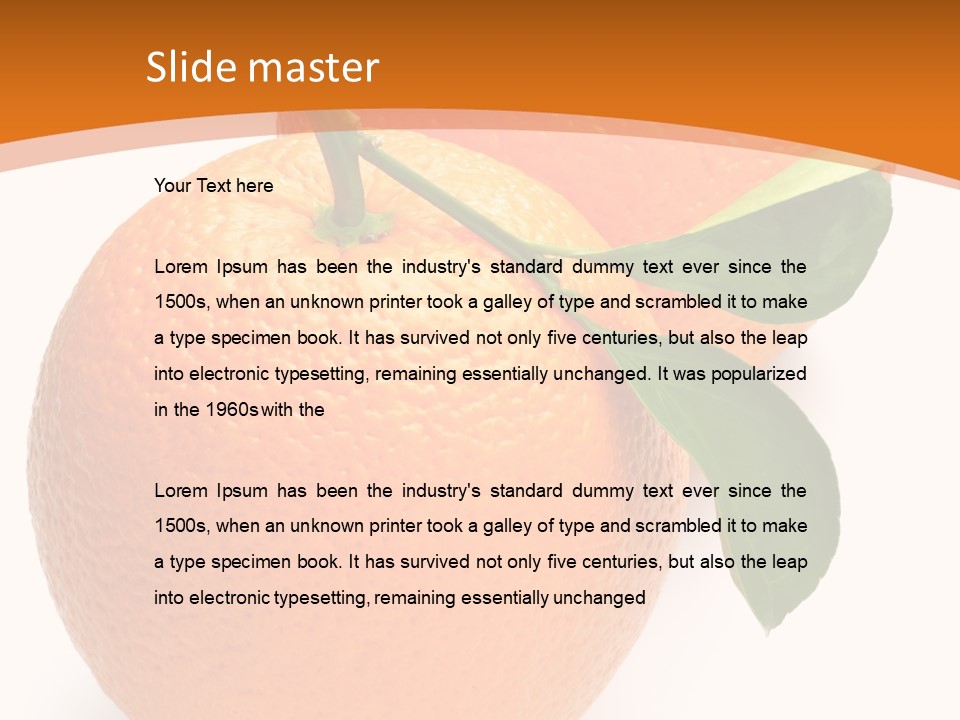 Fresh Isolated Juicy PowerPoint Template