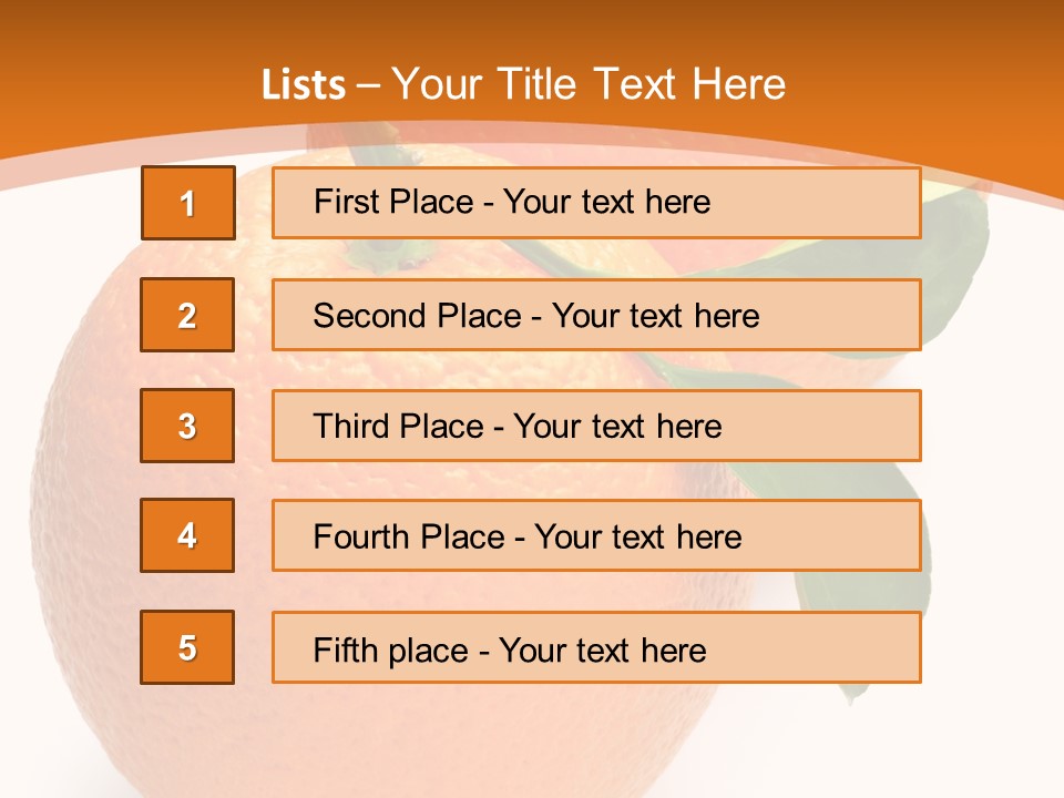 Fresh Isolated Juicy PowerPoint Template