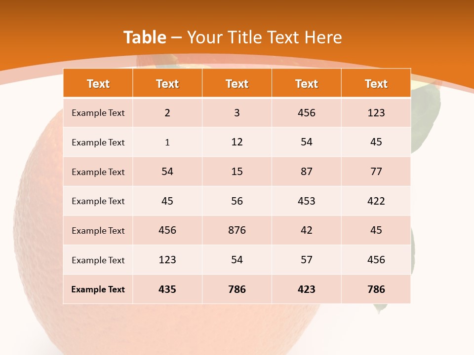 Fresh Isolated Juicy PowerPoint Template