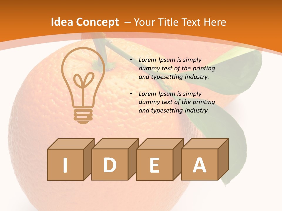 Fresh Isolated Juicy PowerPoint Template