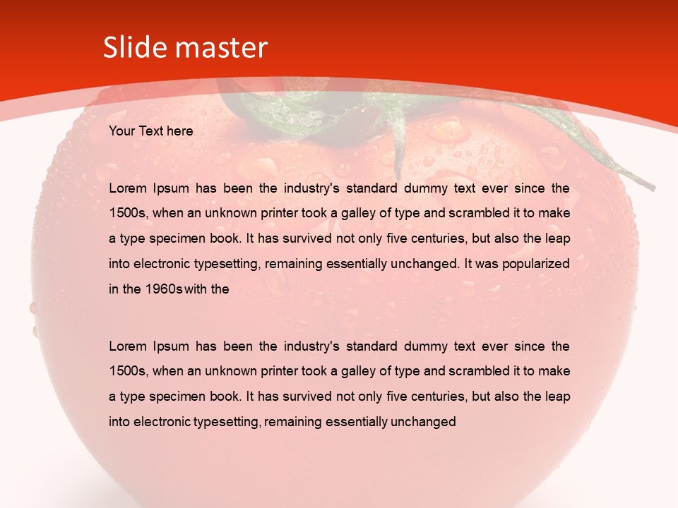 Isolated Fresh Drip PowerPoint Template