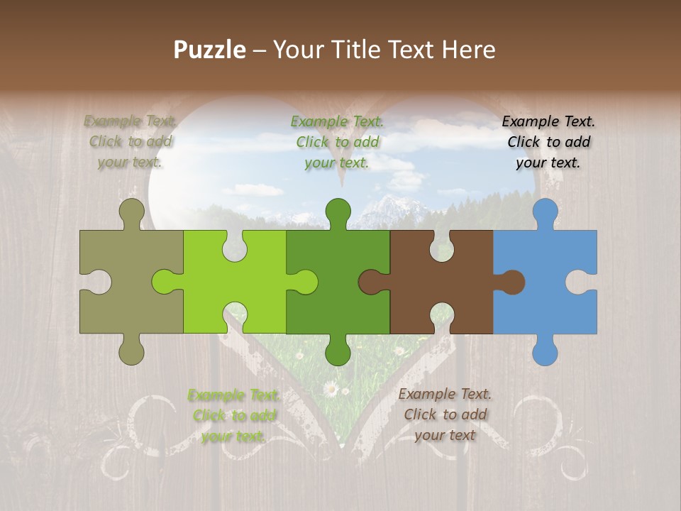 Countryside Cloud Grass PowerPoint Template