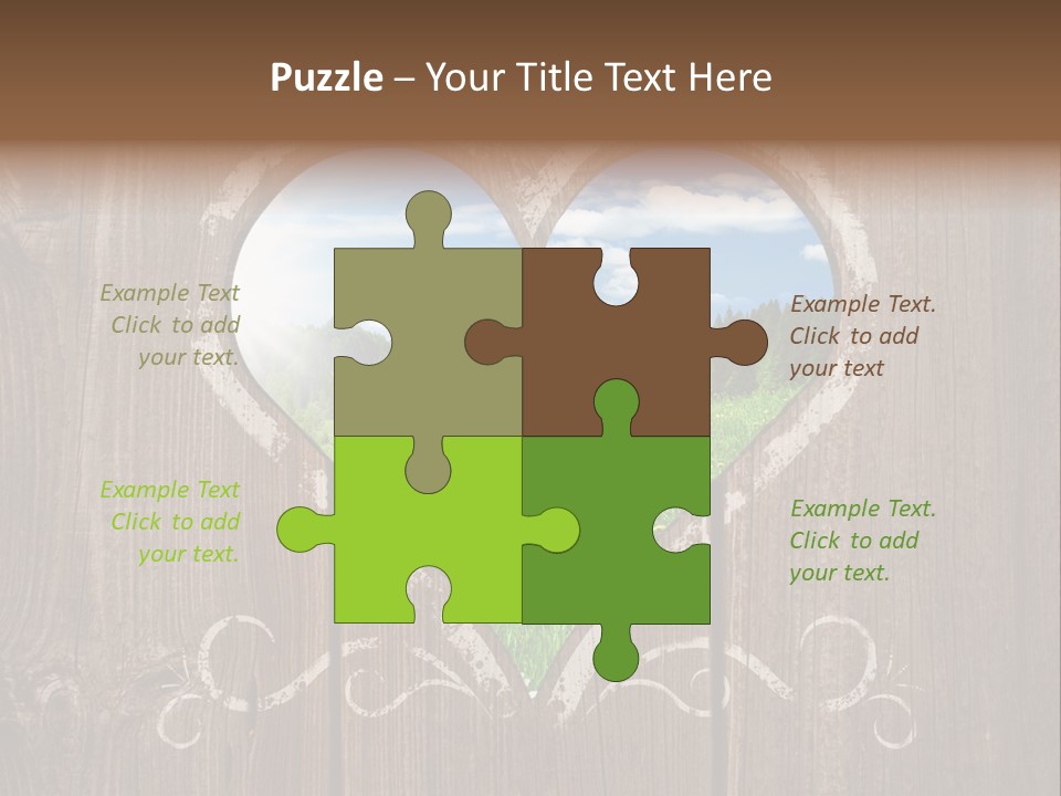 Countryside Cloud Grass PowerPoint Template