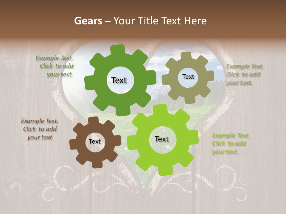 Countryside Cloud Grass PowerPoint Template