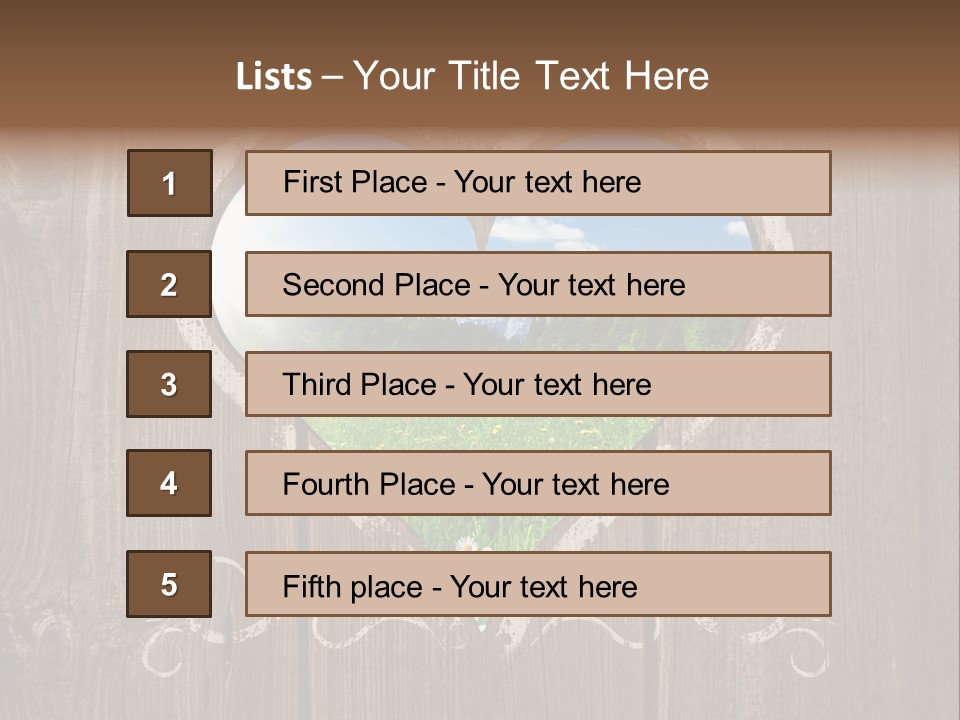 Countryside Cloud Grass PowerPoint Template