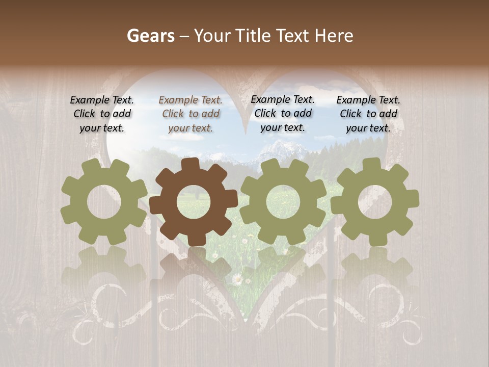 Countryside Cloud Grass PowerPoint Template