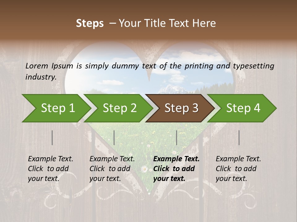Countryside Cloud Grass PowerPoint Template