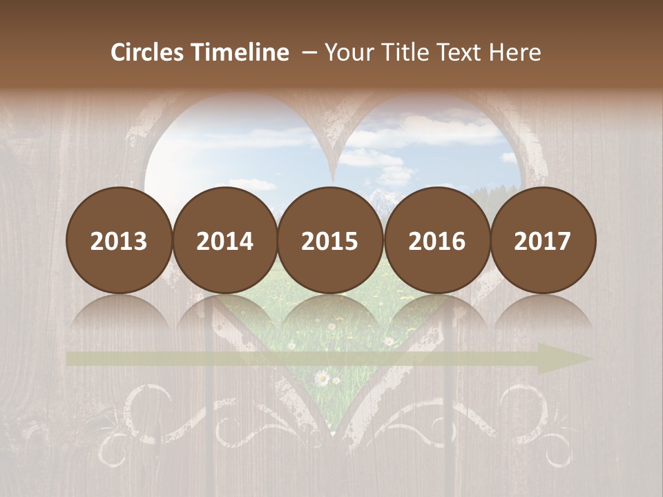 Countryside Cloud Grass PowerPoint Template