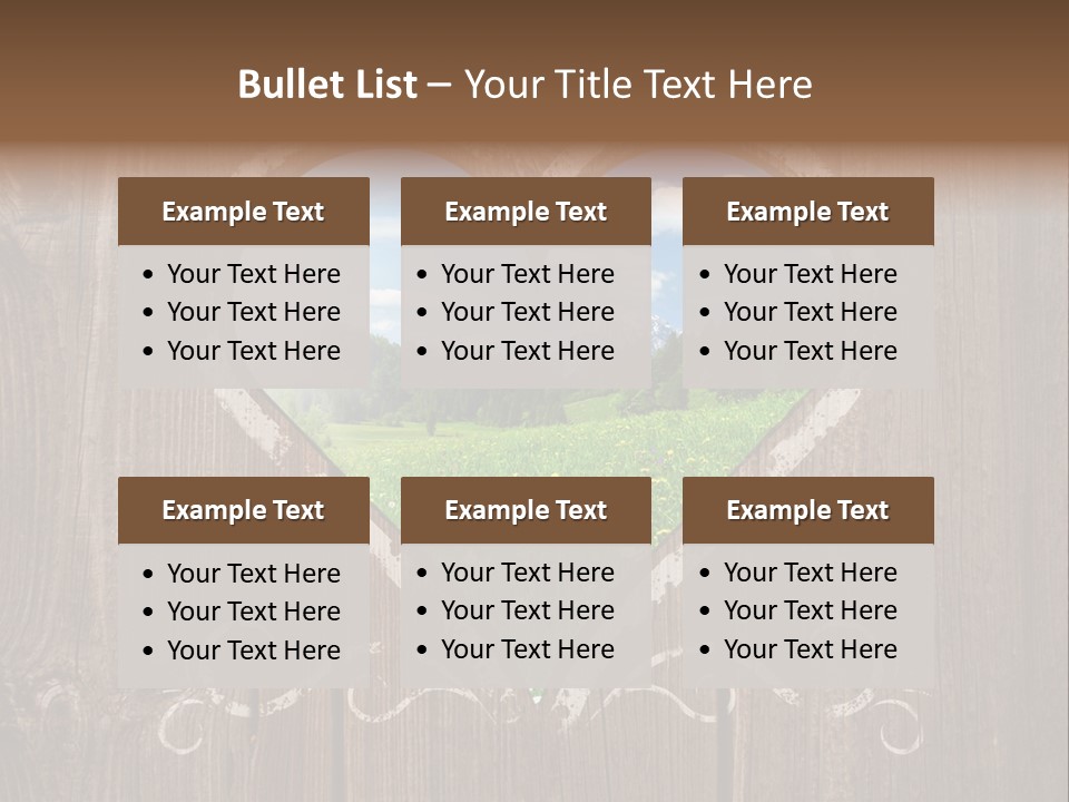 Countryside Cloud Grass PowerPoint Template