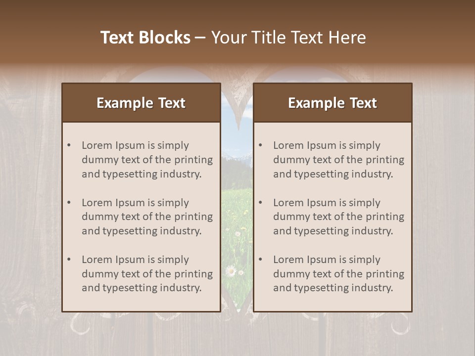 Countryside Cloud Grass PowerPoint Template
