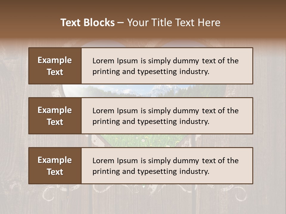Countryside Cloud Grass PowerPoint Template