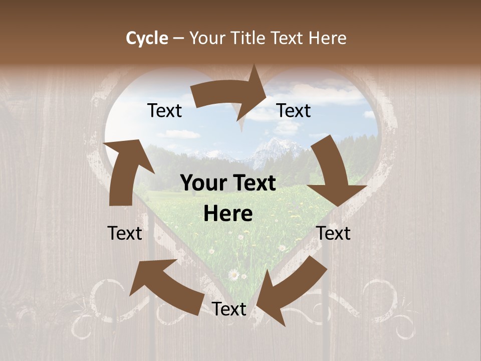 Countryside Cloud Grass PowerPoint Template
