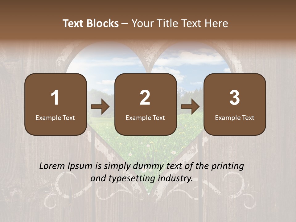 Countryside Cloud Grass PowerPoint Template