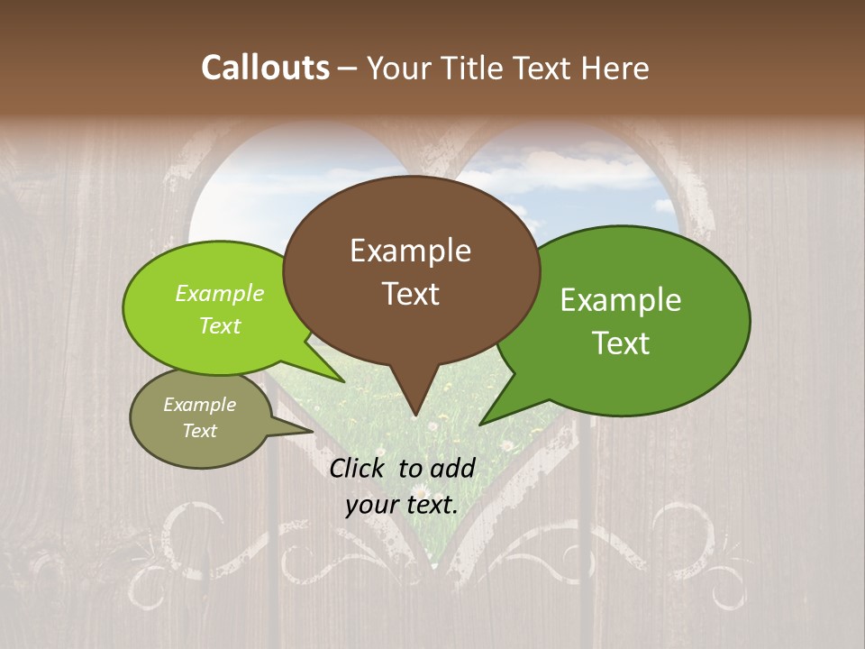 Countryside Cloud Grass PowerPoint Template