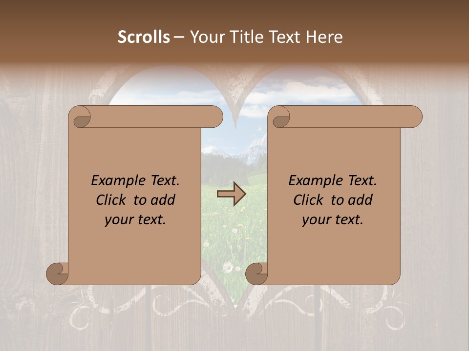 Countryside Cloud Grass PowerPoint Template