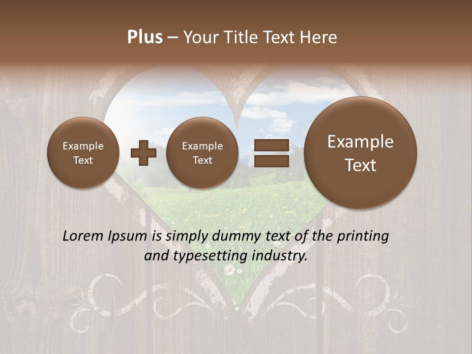 Countryside Cloud Grass PowerPoint Template